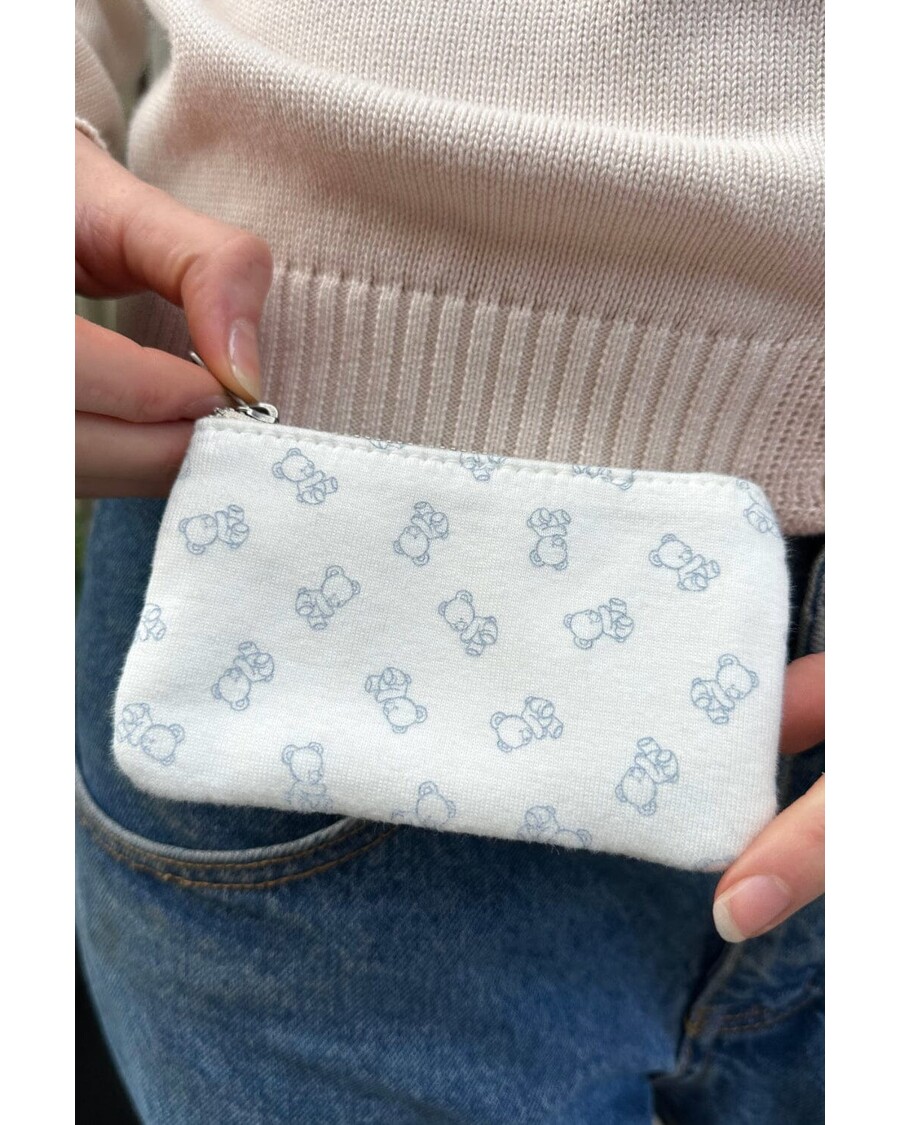 Brandy Melville Teddy Bear Coin Purse