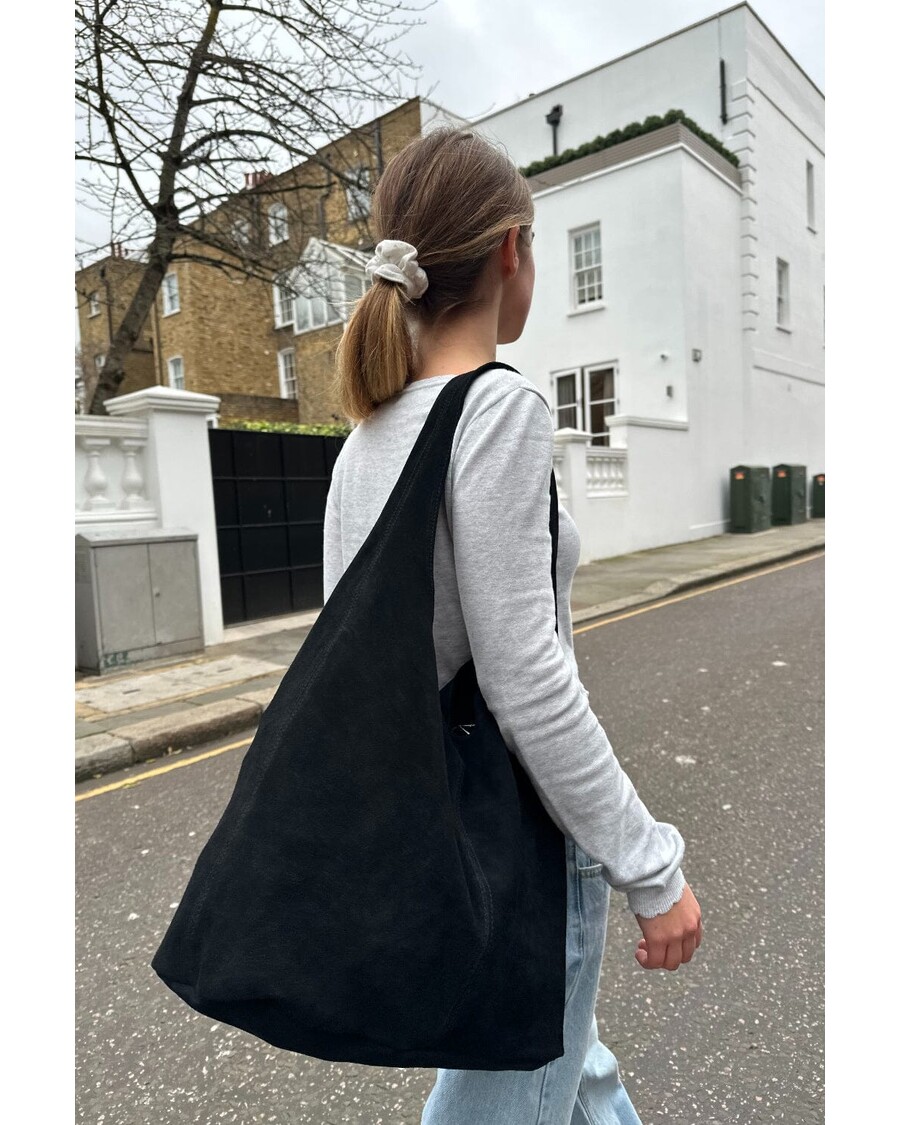 Brandy Melville Black Suede Shoulder Bag