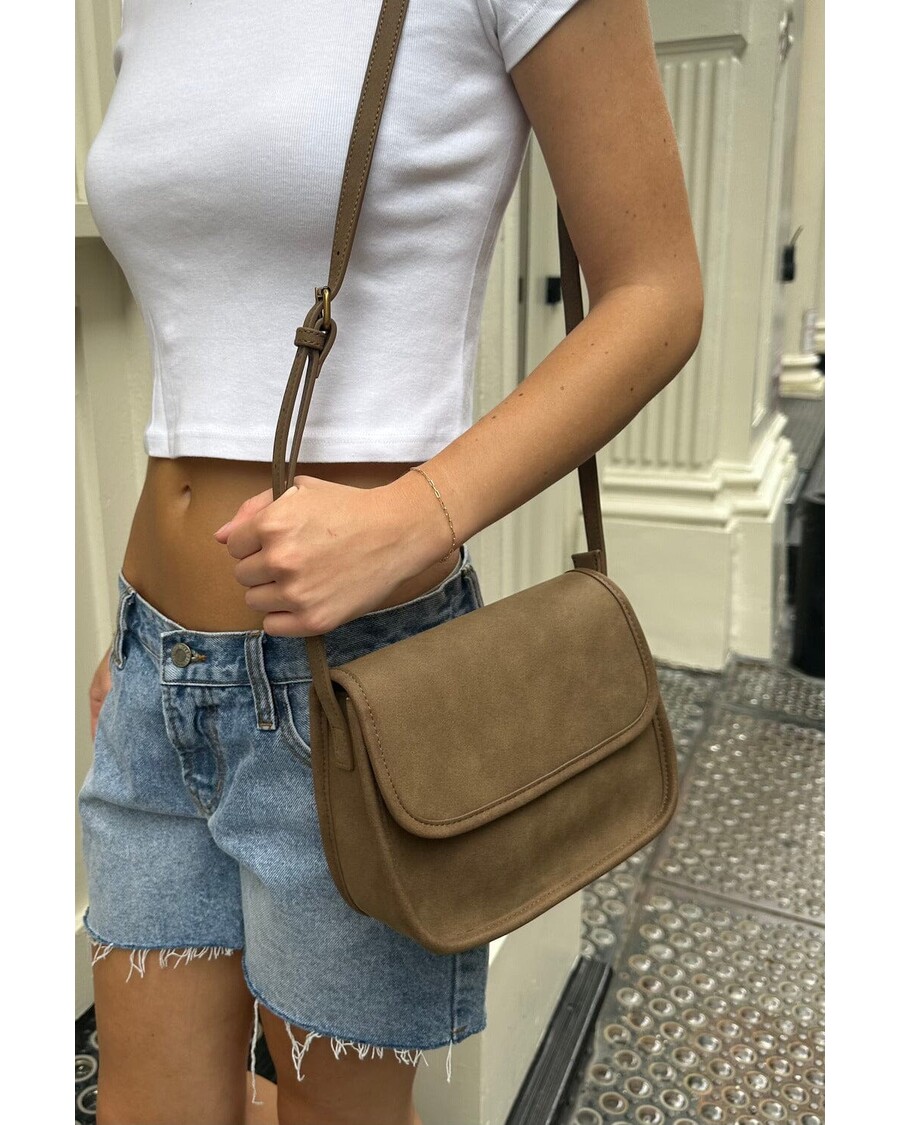 Brandy Melville Suede Saddle Bag