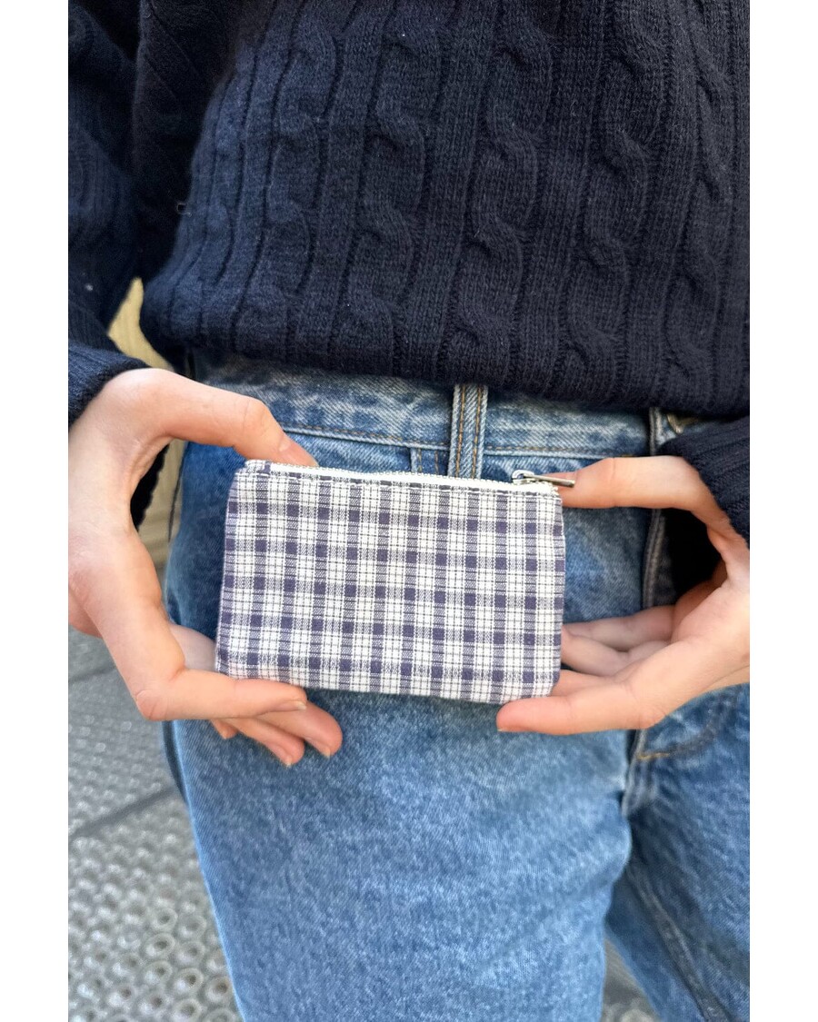 Brandy Melville Plaid Coin Purse