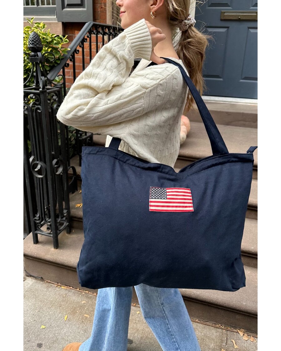 Brandy Melville American Flag Tote Bag