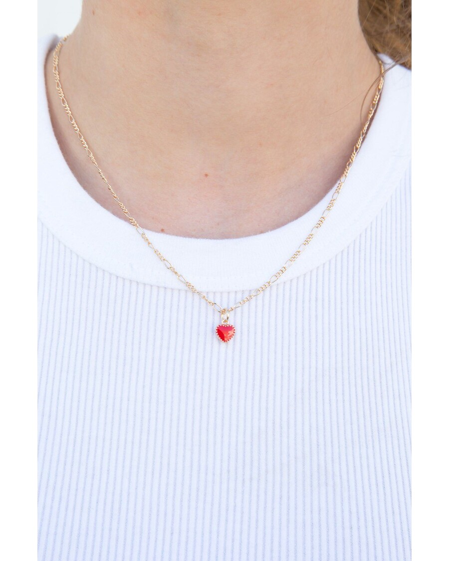 Brandy Melville Red Heart Necklace