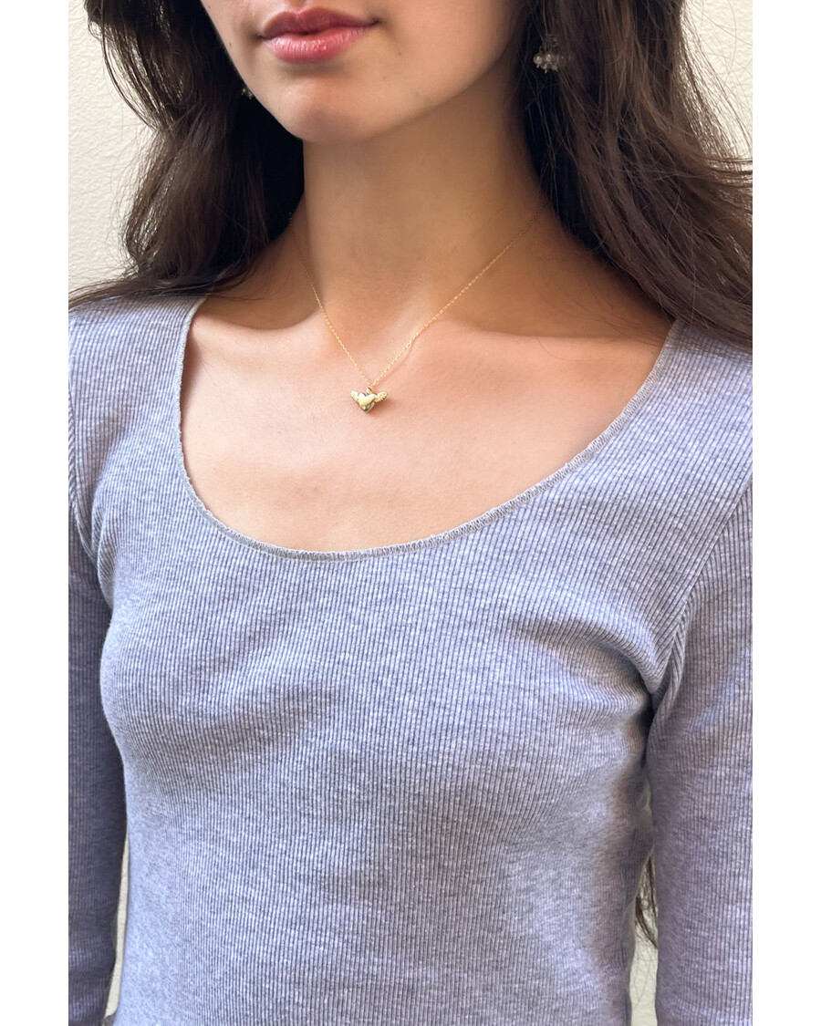 Brandy Melville Winged Heart Necklace