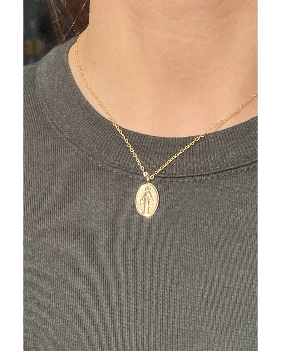 Brandy Melville Double-Sided Mother Mary Necklace