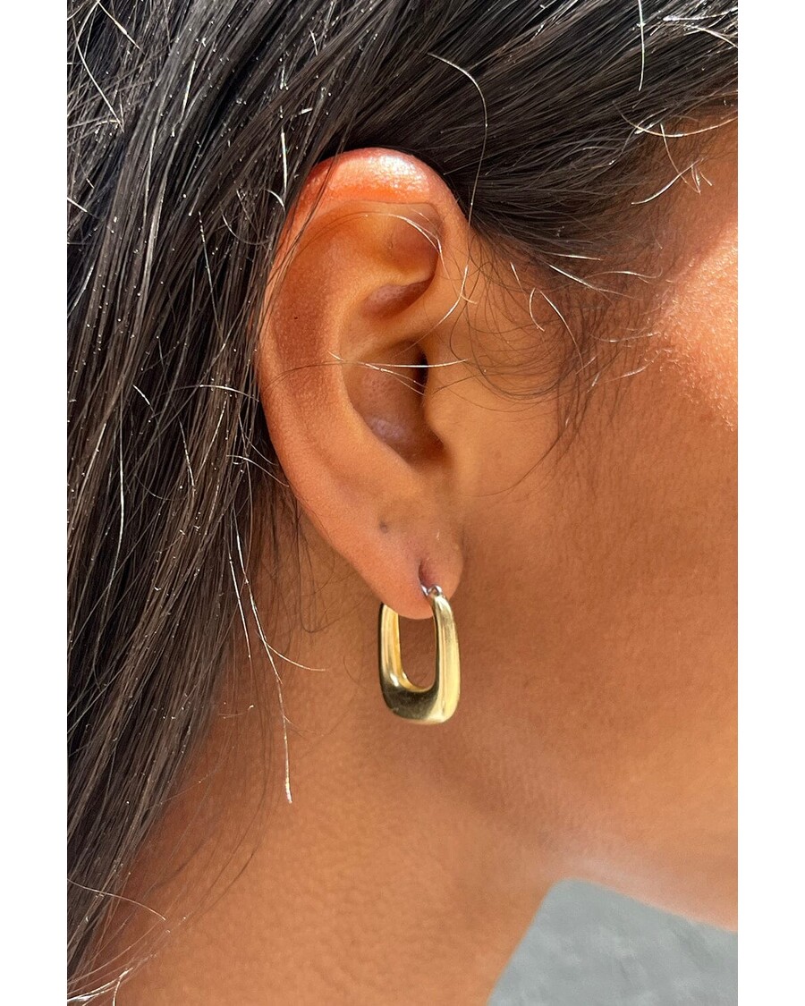 Brandy Melville Rectangle Hoop Earrings