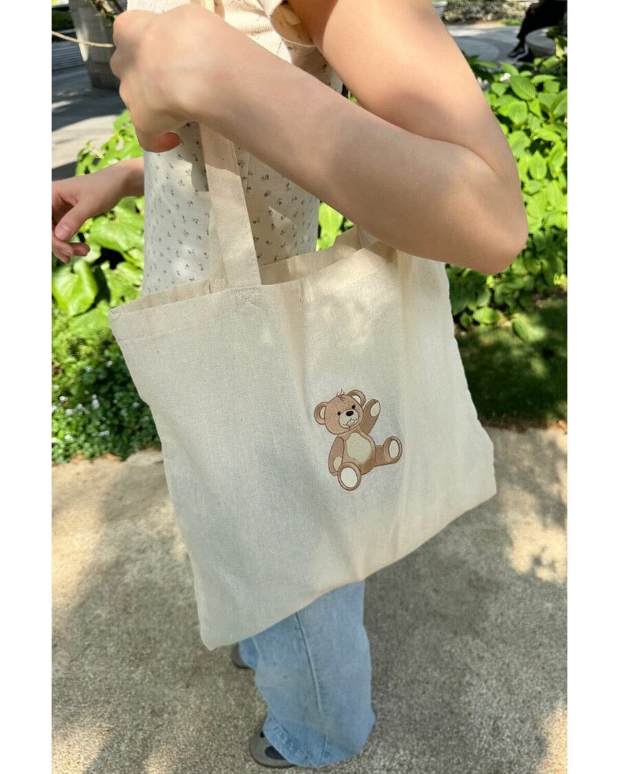 Brandy Melville Teddy Bear Tote Bag