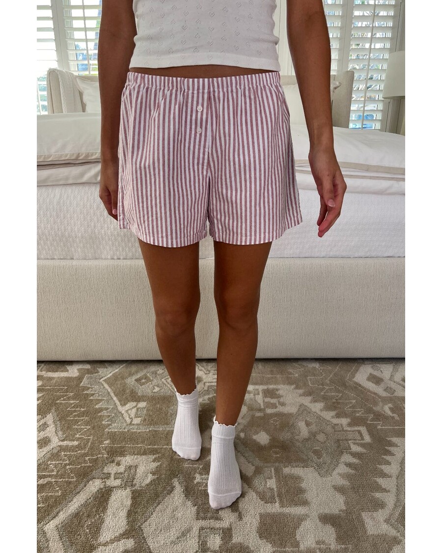 Brandy Melville Keira Long Striped Boxer Shorts