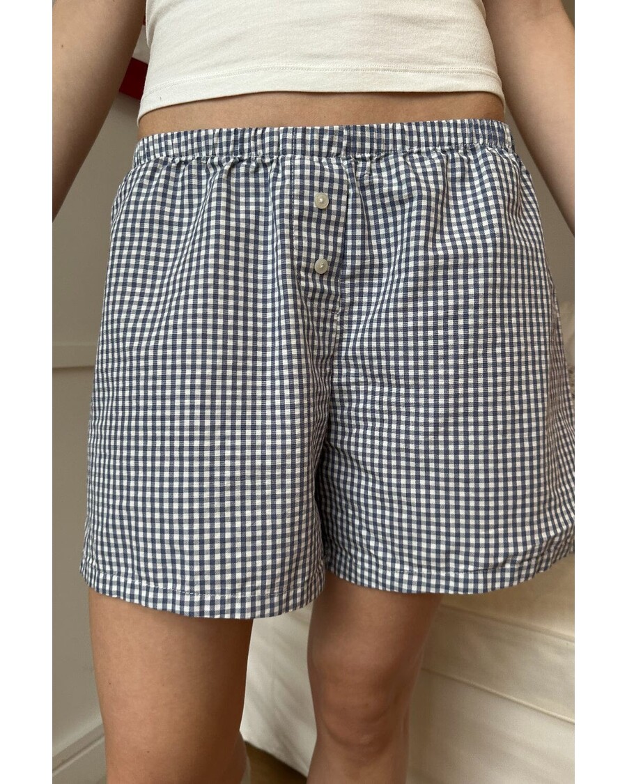 Brandy Melville Keira Long Gingham Boxer Shorts