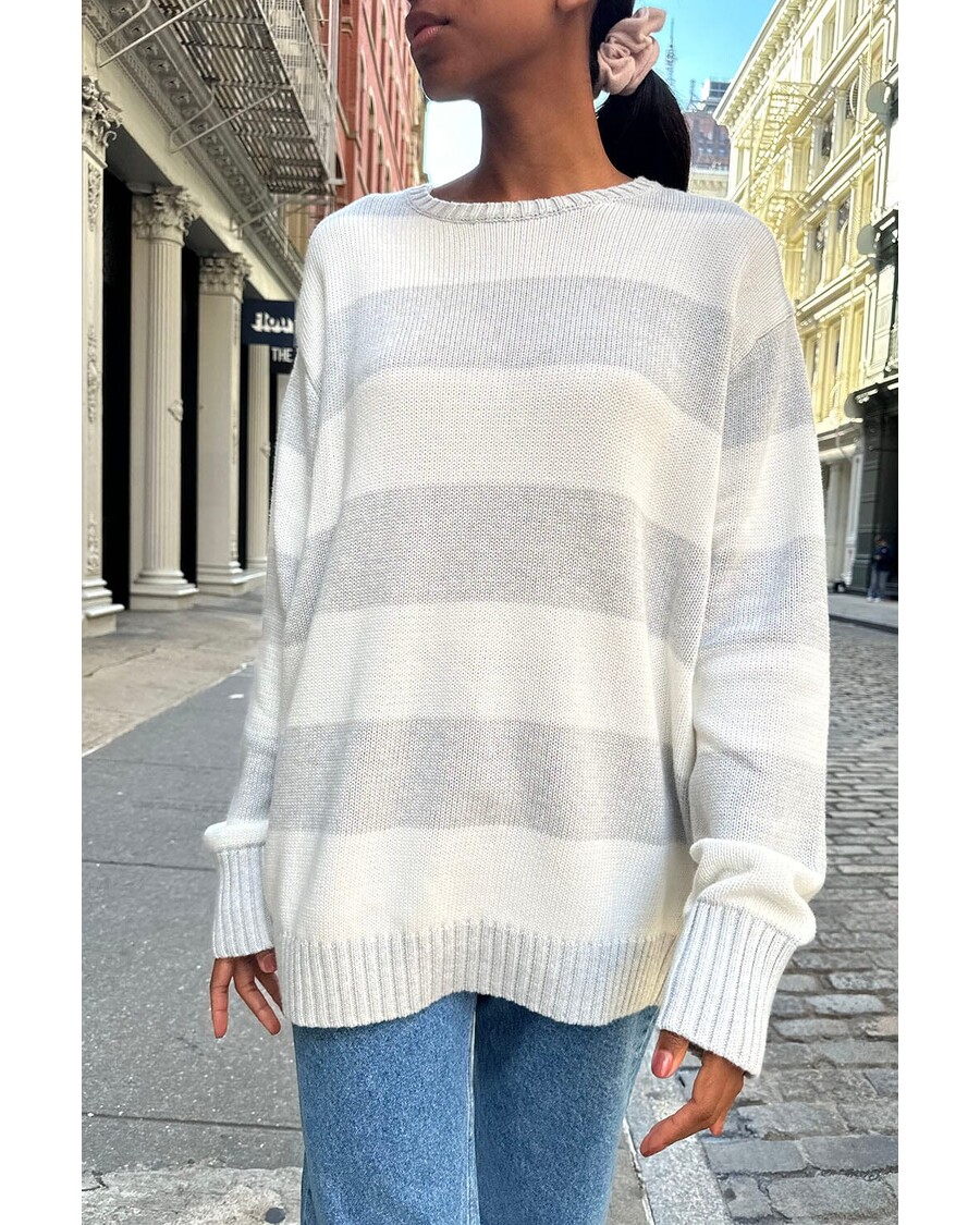 Brandy Melville Brianna Cotton Thick Stripe Sweater