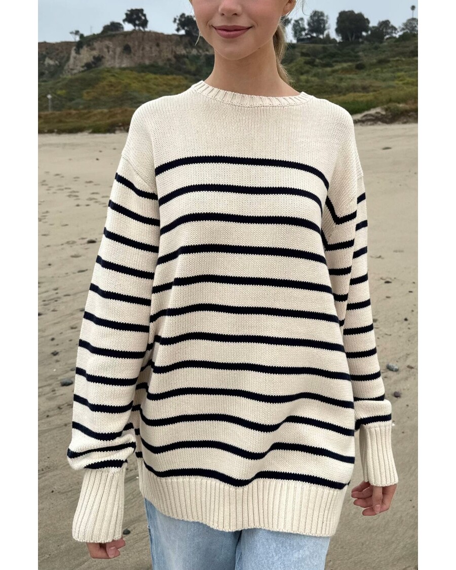 Brandy Melville Brianna Cotton Thin Stripe Sweater