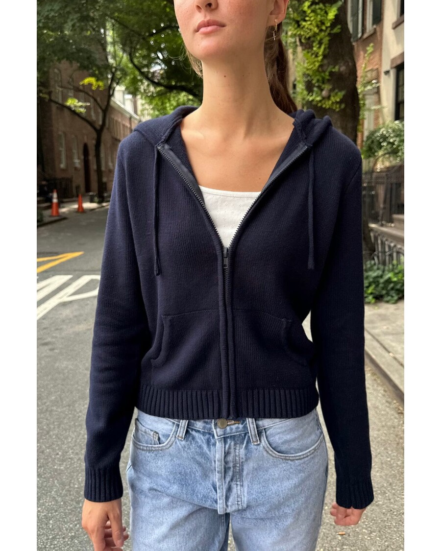 Brandy Melville Alana Zip-Up Sweater