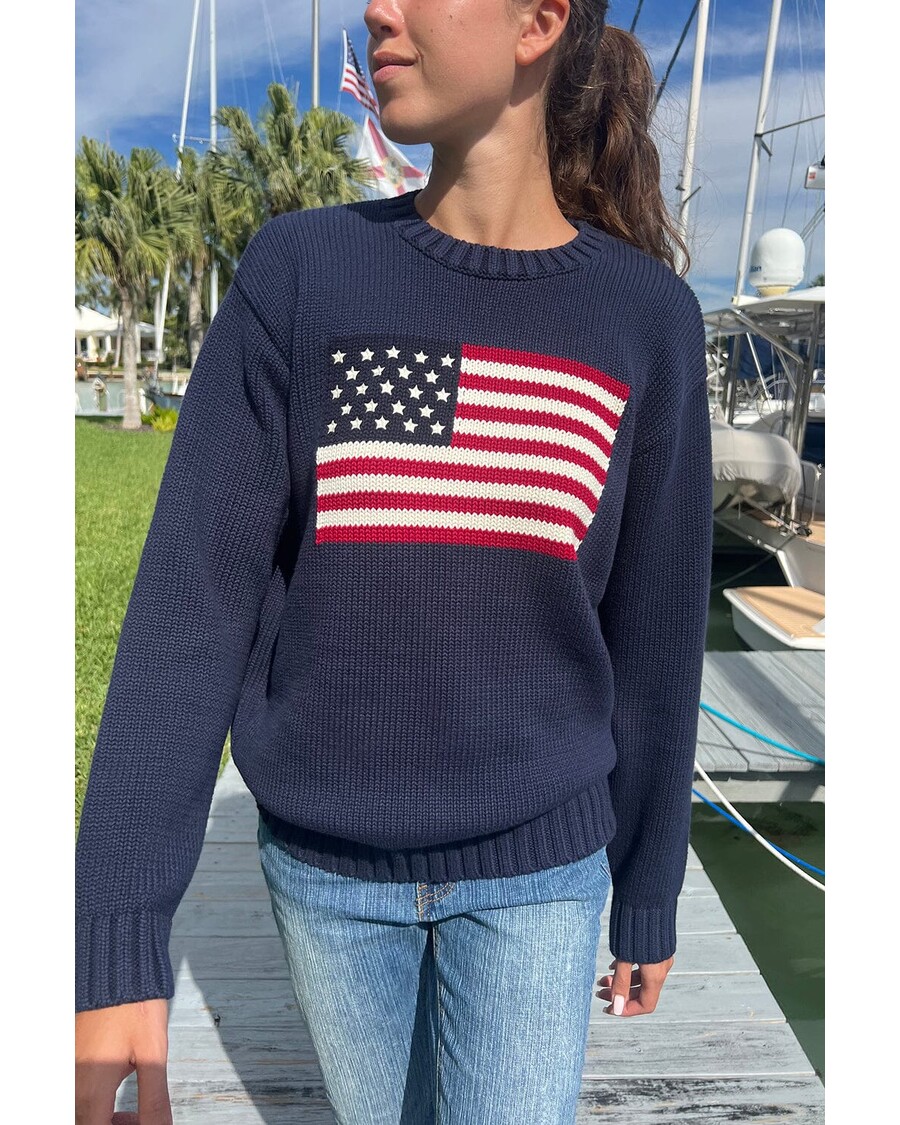 Brandy Melville Nico American Flag Sweater