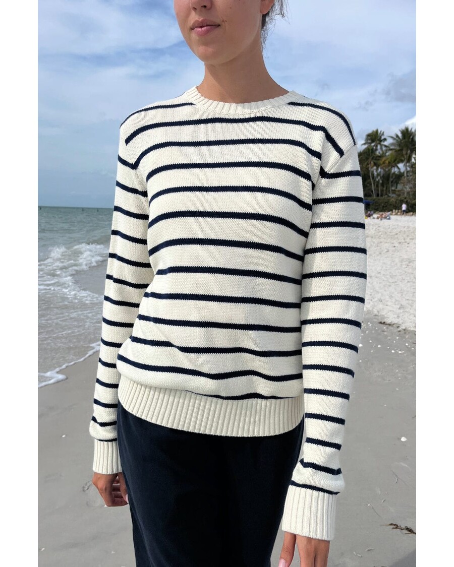 Brandy Melville Martha Cotton Thin Stripe Sweater