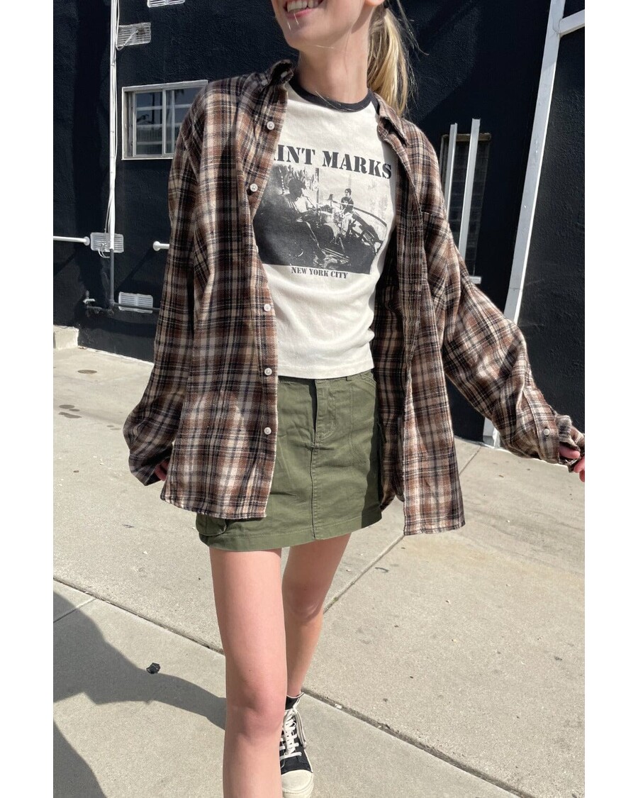 Brandy Melville Hazel Flannel Top