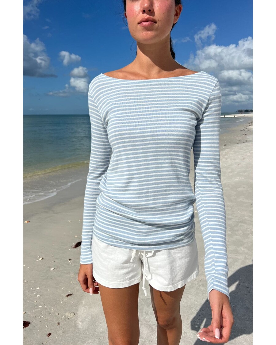 Brandy Melville Catalina Stripes Top