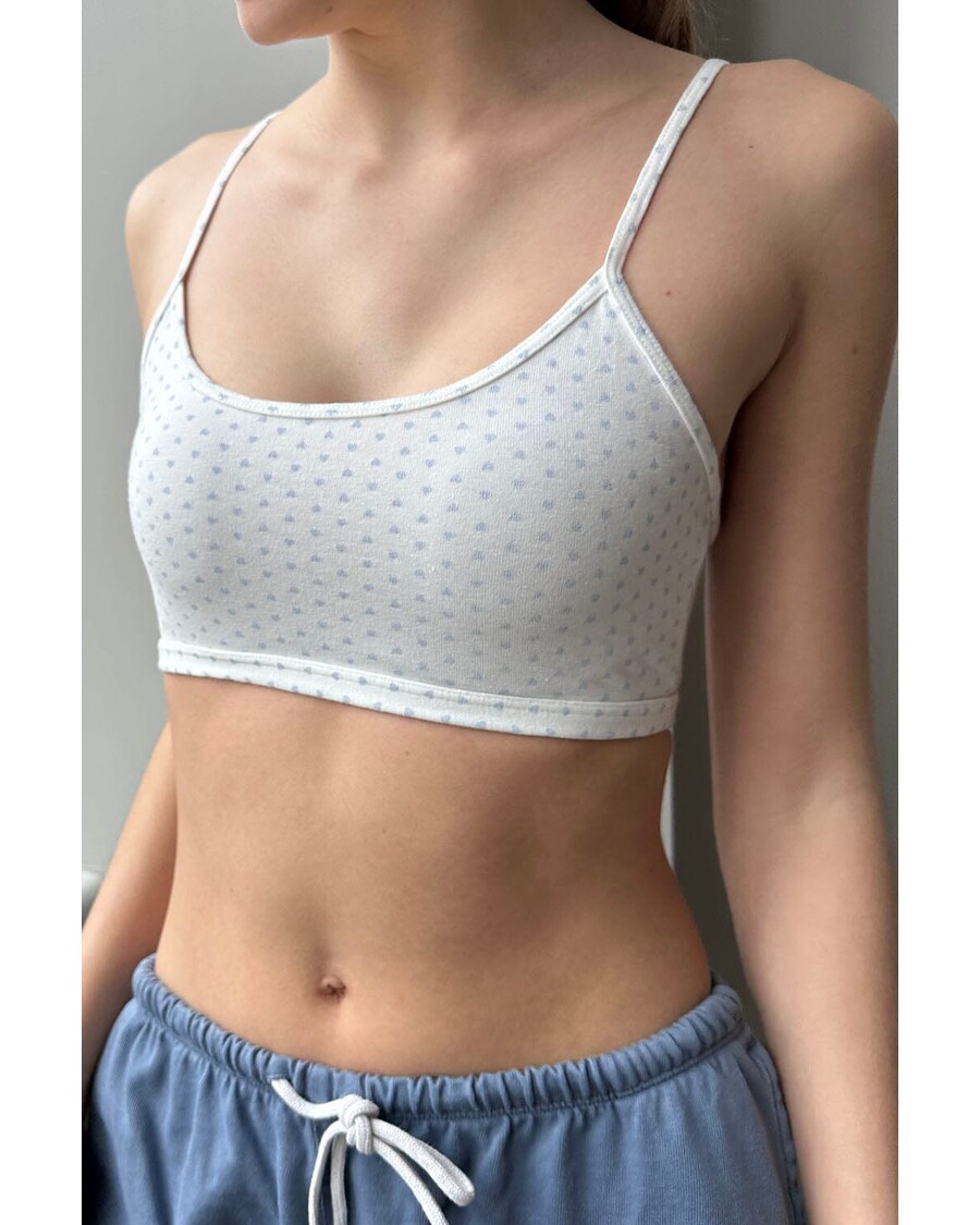 Brandy Melville Laney Hearts Bra Top