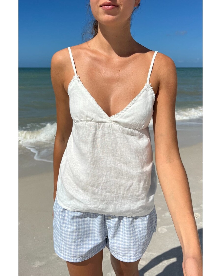 Brandy Melville Edith Linen Tank