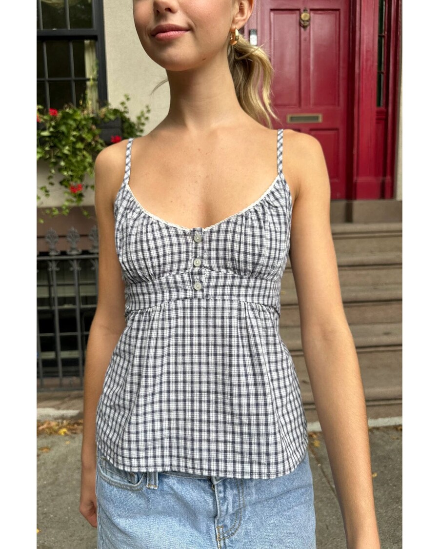 Brandy Melville Tiffany Gingham Top