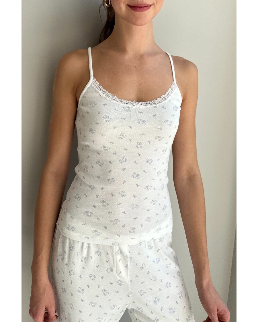 Brandy Melville Teddy Lace Tank